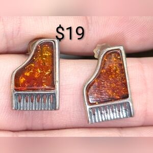 Baltic Amber PIANO EARRINGS